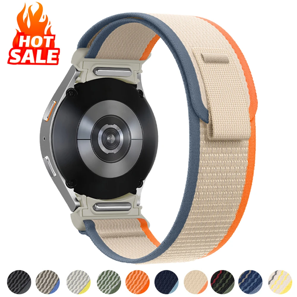 Trail loop Band for Samsung Galaxy watch 7 6 5 4 44mm 40mm/FE/5 Pro 45mm Nylon correa bracelet watch6 classic 47mm 43mm Strap