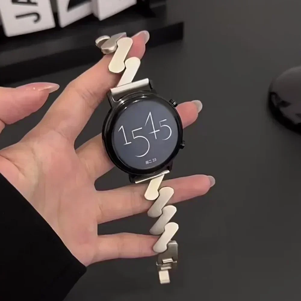 18mm 20mm 22mm Luxury Metal Strap for Samsung Galaxy Watch 7/6/5/4 40mm 44mm Women Band for Huawei GT5 GT4 GT3 46mm Amazfit GTS4