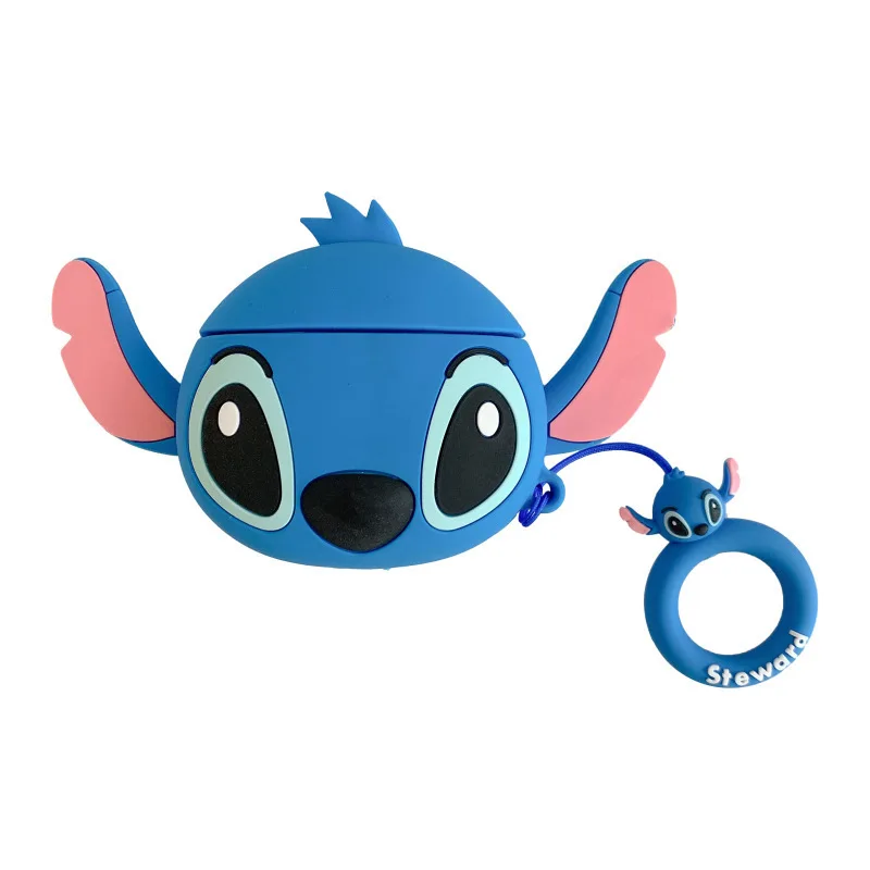 Sa8749621197a4ae7a82ed3710abf9737R.webp 3D Cartoon Silicone Case AirPods 1 2 3 Pro Wireless Earphone Protective Cover AirPods Pro2 with Hook