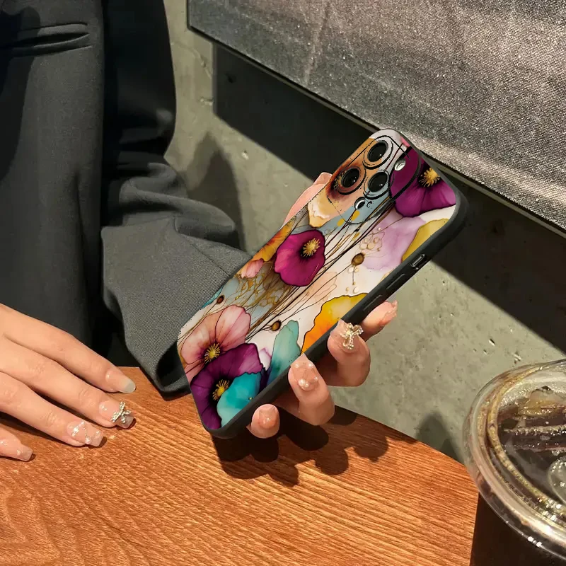 Sa8d560d97872441f8f7eae72bc86c15bs.webp Vintage Floral Pattern Soft TPU Protective Phone Case for iPhone 17 16 Pro Max 15 14 13 12 11 7 8 16 Plus 16E 17 Air Cases Cover
