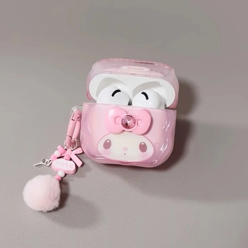 Cartoon Cat Protective Case for AirPods 1 2 3 4 Bluetooth Earphone Case, Suitable for AirPods Pro 2 Case with Keychain