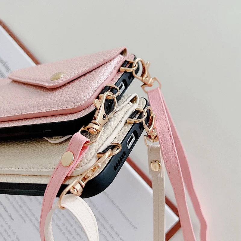 Sabb17bb8335c406493522c58aaad325eD-1.webp Luxury Crossbody strap lanyard wallet leather case iPhone 16 17 16 Pro 15 pro 17pro max 14 13 12 11 card holder phone cover