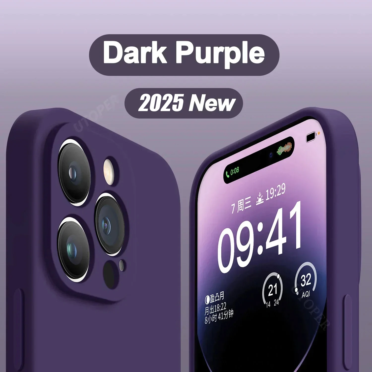 Sad87318518a34ec48bc6062336ca9979H.webp Brown New Liquid Silicone Camera Protection Case for iPhone 16 15 14 13 11 12 Pro Max Plus Soft Shockproof Colorful Cover