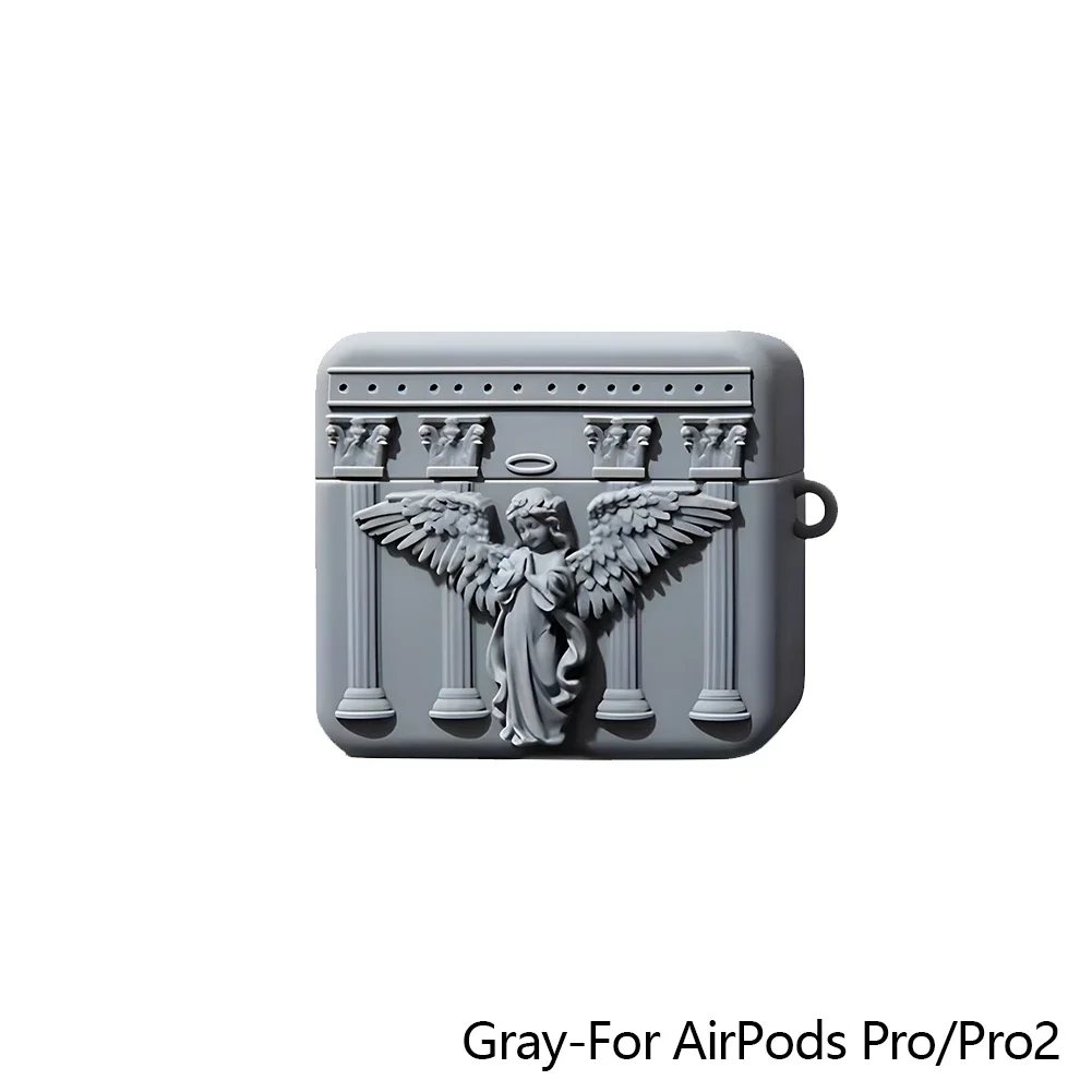 Saf90d479c5cb4b208fbb5b2969a2ea40Y.webp Cute 3D Prayer Angel Silicone Earphone Case For Airpods 3 2 1 Wireless Charging Protective Shell Soft Cover For Airpods Pro 1 2