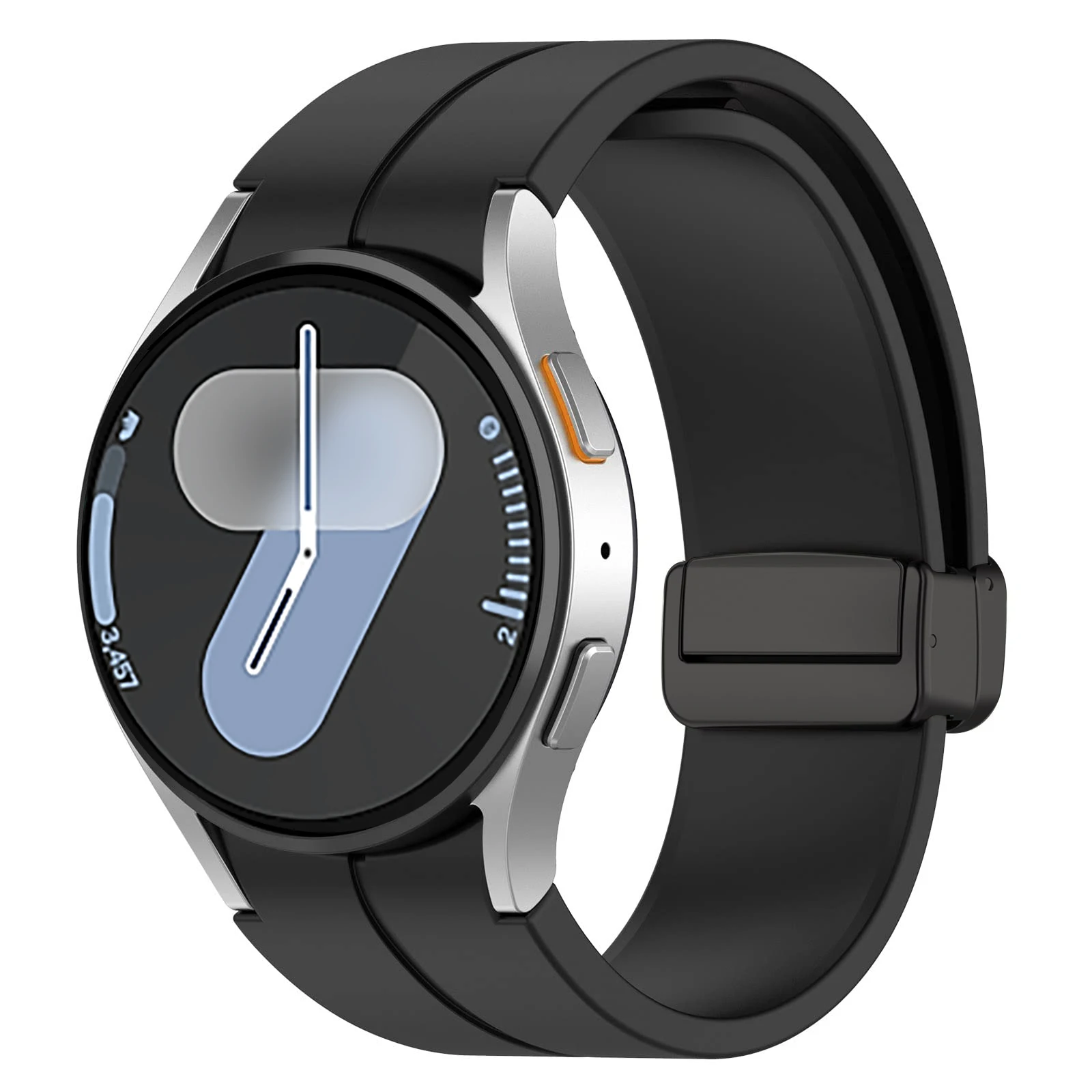 Sb0fa62c74f204349894216ef5c6d01cbz-2.webp Original Silicone Band For Samsung Galaxy Watch 7 6 5 4 FE 44mm 40mm/5 pro 45mm Magnetic Bracelet watch6 Classic 43mm 47mm strap
