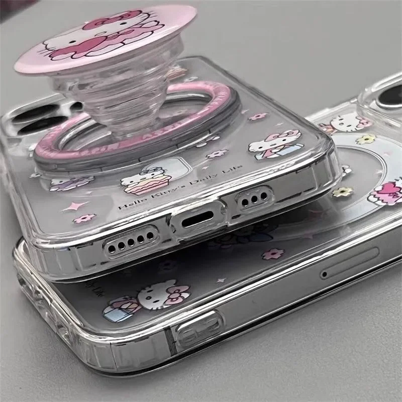 Sb1fd29bd26bf453fac533ac9aacd7d03T.webp Cute Kitty Cartoon Cat Magnetic Grip Holder Magsafe Wireless Charge Chain Case For iPhone 17 Air 16 15 12 Pro Max 14 Plus 13 Mini