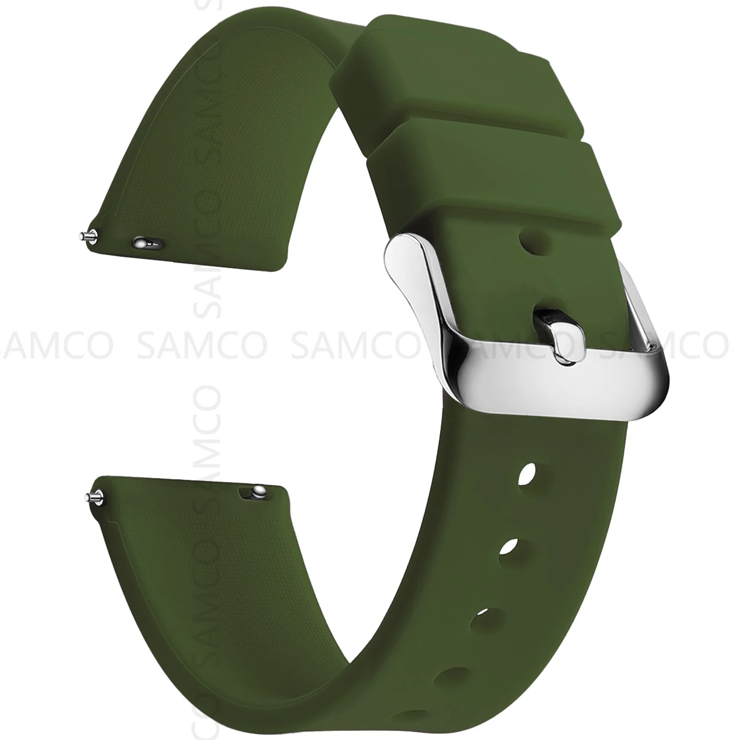Silicone Watch Bands 14/16/18/19/20/21/22/24 mm Soft Quick Release Rubber Watch Bands Samsung Galaxy, Garmin Huawei Watch Straps