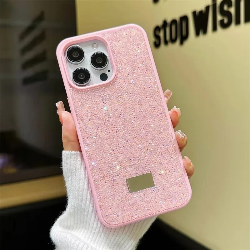 Luxury Rhinestone Diamond Phone Case For iPhone 11 12 13 14 15 16 17 Pro Max 16 Plus The Shiny Diamond Shockproof Protecti Cover