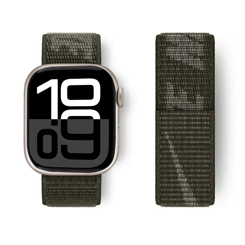 Nylon Sport Strap for Apple Watch Band 49mm for Loop Bracelet iWatch S10 9 8 7 6 5 4 3 se2 Ultra 2 46mm 45mm 44mm 41mm 42mm