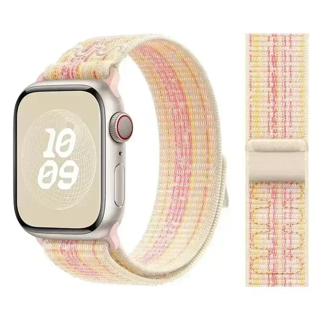 Nylon Sport Strap for Apple Watch Band 49mm for Loop Bracelet iWatch S10 9 8 7 6 5 4 3 se2 Ultra 2 46mm 45mm 44mm 41mm 42mm