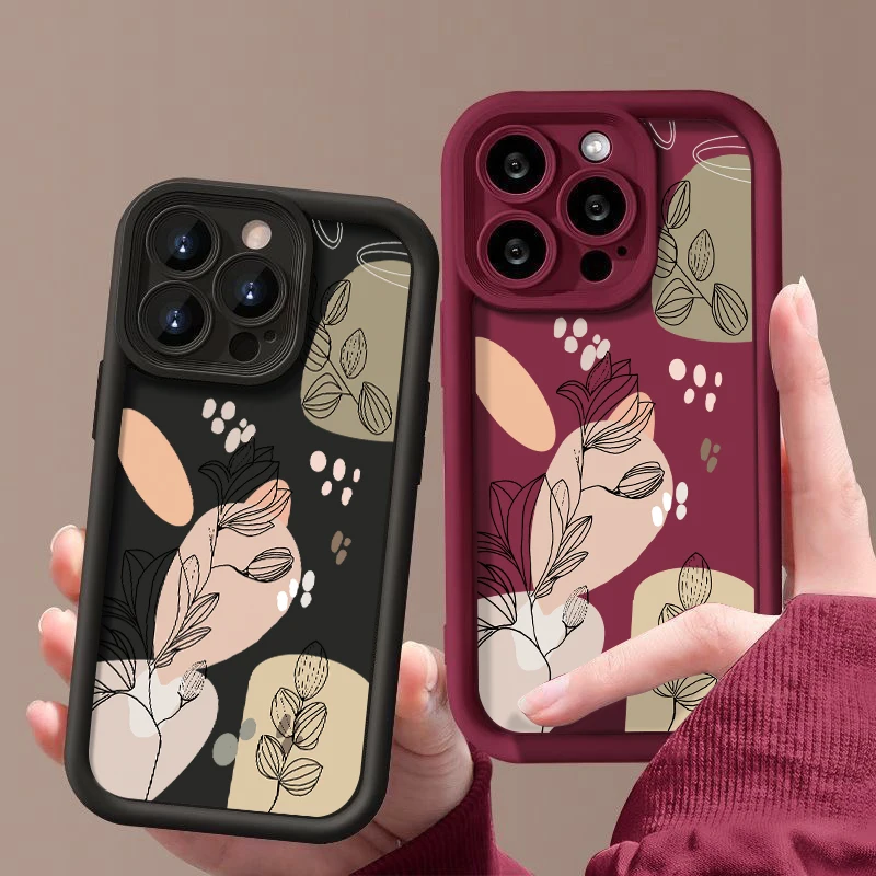 Sb36d7ed767e64b238215b2b5b7a8cbd6h.webp Magnolia Flower TPU Case For iPhone 17 16e 16 15 Pro Max 14 13 12 11 Pro Max 17 Air Shockproof Bumper Soft Silicone Phone Cover