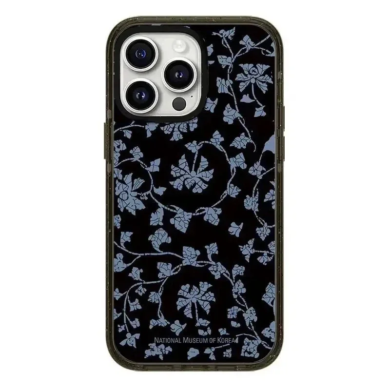 Sb45f88eadaab4386bcf5f69137d160c84-1.webp Korean Museum Flowers 2.0 Acrylic Black Border Magnetic Phone Case Cover for IPhone 12 13 14 15 16 17 Pro Max Case