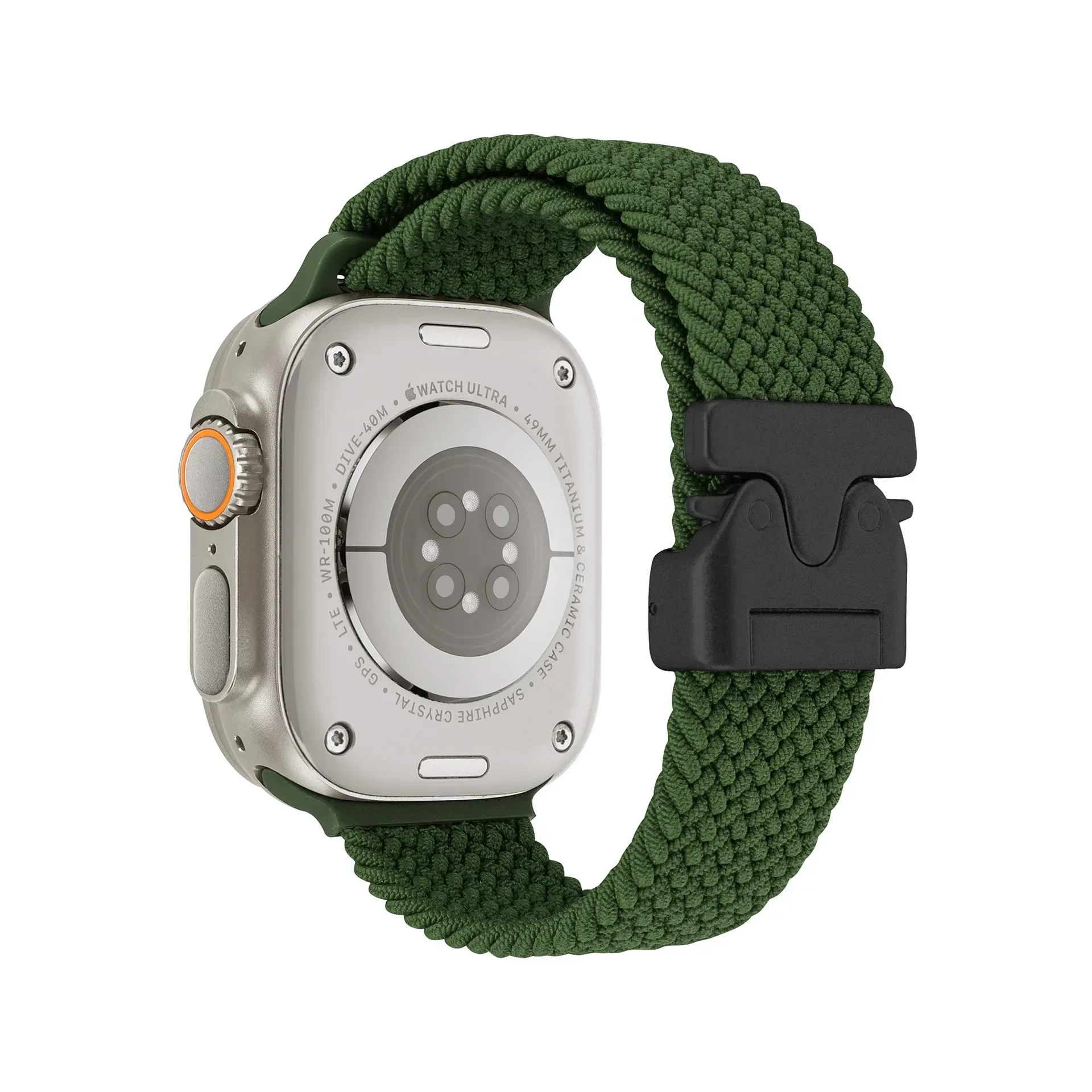 Braided Strap For Apple Watch Band 44mm 40mm 45mm 49mm 41mm 46mm 42mm Bracelet iWatch Series Ultra2 10 9 SE 8 7 65 Magnetic Band