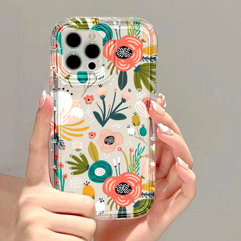 Sb8375fdde20f46fe914f3af483f5a96dj.webp Flower Phone Cases For iPhone 17 Case iPhone 16 Pro Max 17 Air 15 11 14 13 12 Promax 16 15 Plus Clear Carcasa Soft Silicon Cover