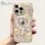 Transparent Magsafe Magnetic Print Flower Pattern Case iPhone 17 Air 16 11 13 12 14 Pro Max 15 Plus Funda Wireless Charge Clear