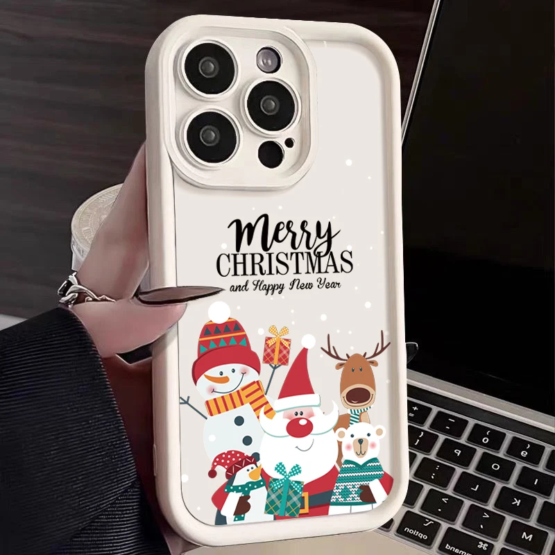 Sb92f740a03b24837be6196c778badc40n.webp Christmas Pattern TPU Case For iPhone 17 Air 16e 16 Pro Max 15 14 Plus 13 12 11 17 Pro Max Shockproof Soft Silicone Phone Cover