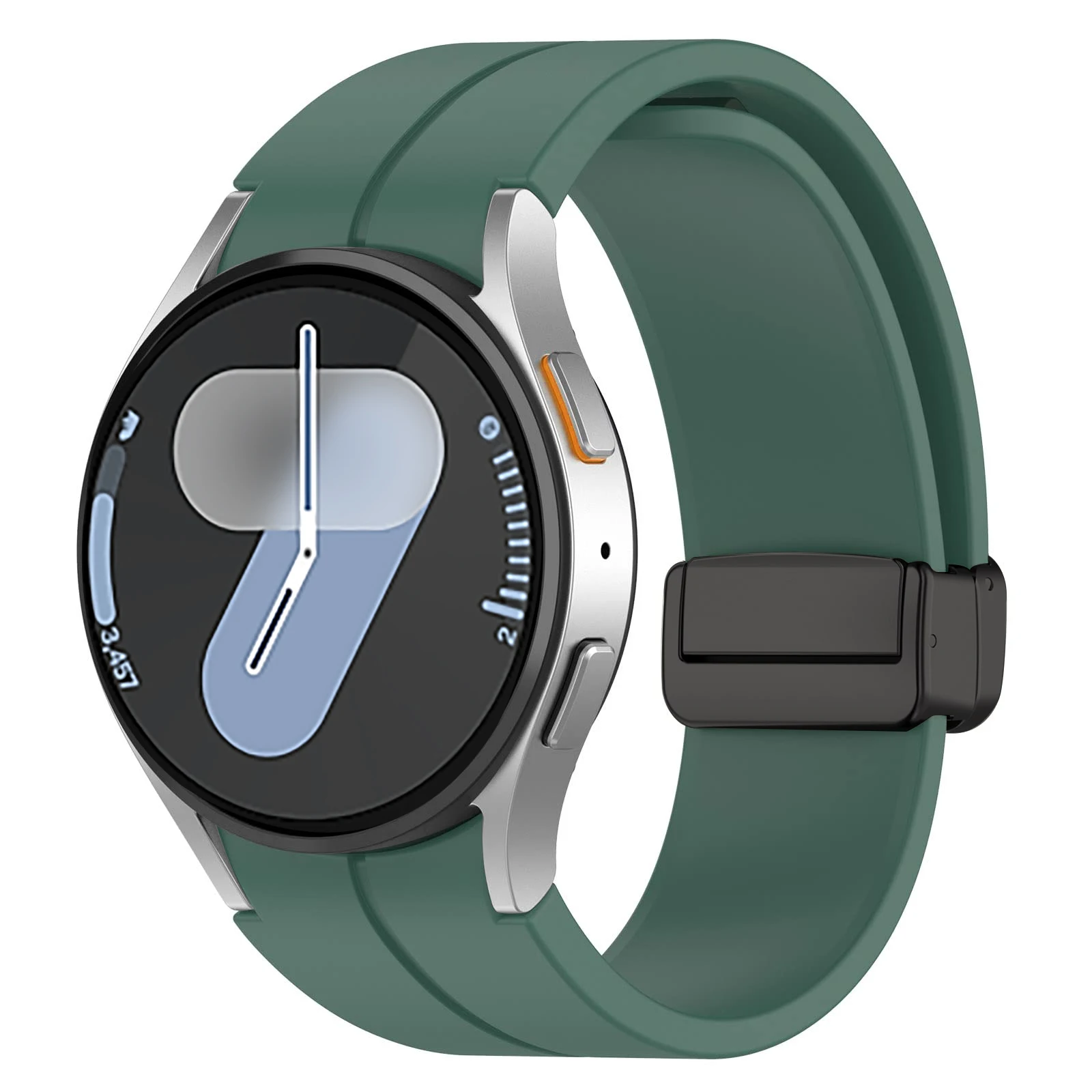 Sb9e003ca5775454b887d85e6df969e50H-2.webp Original Silicone Band For Samsung Galaxy Watch 7 6 5 4 FE 44mm 40mm/5 pro 45mm Magnetic Bracelet watch6 Classic 43mm 47mm strap