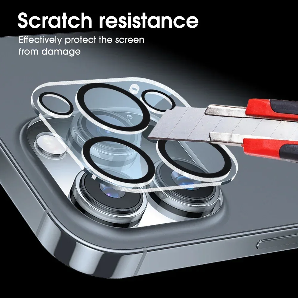 Sbab6392563704fb4945a6e96569db54fF.webp 4/1PCS HD Back Camera Tempered Glass For iPhone 13Mini 13 14 15 16 17 Pro Max Rear Len Screen Protectors Anti-scratch Glass Film