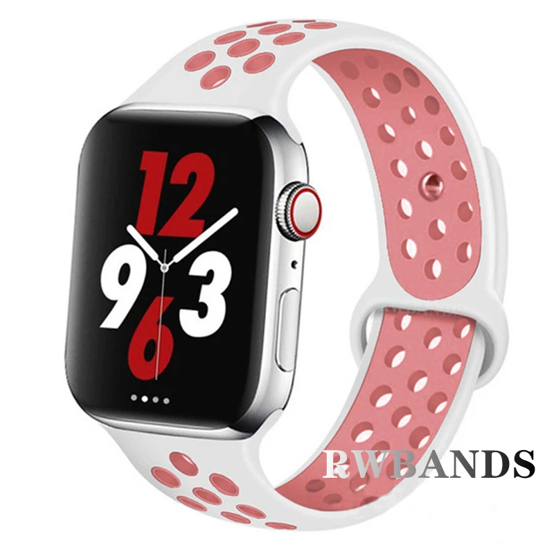Sbb064216e19c4e81a62f785b60b89f95T-2.webp Sport Strap for Apple Watch Band 46mm 44mm 40mm 42-38-41mm 45mm Breathable Bracelet iWatch Series 10 9 8 7 6 SE 5 3 Ultra 2 49mm
