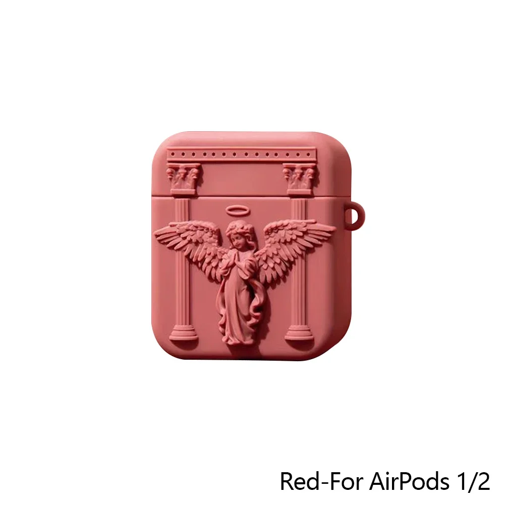 Sbc43e17a2f014c178b767feb21a3e053E.webp Cute 3D Prayer Angel Silicone Earphone Case For Airpods 3 2 1 Wireless Charging Protective Shell Soft Cover For Airpods Pro 1 2