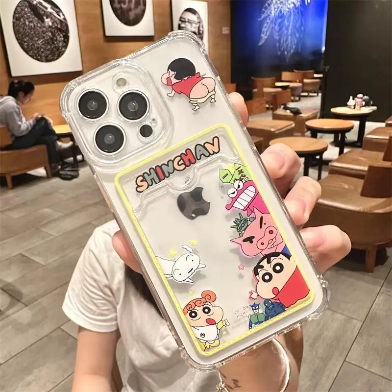 Sbd82a9507aa04fc2ac0f45338fbf6cb1v.webp Cute Crayons Shin-chans Photo Card Slot Wallet Case For iPhone 17 Pro 17 Air 15 Pro Max 16 14 13 12 11 Plus 16e Cover Funda Sili
