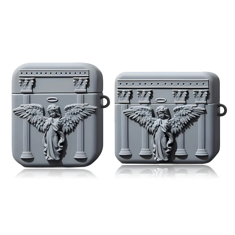 Sbdad633e64f6461aada6376bf4c270a3t.webp Cute 3D Prayer Angel Silicone Earphone Case For Airpods 3 2 1 Wireless Charging Protective Shell Soft Cover For Airpods Pro 1 2