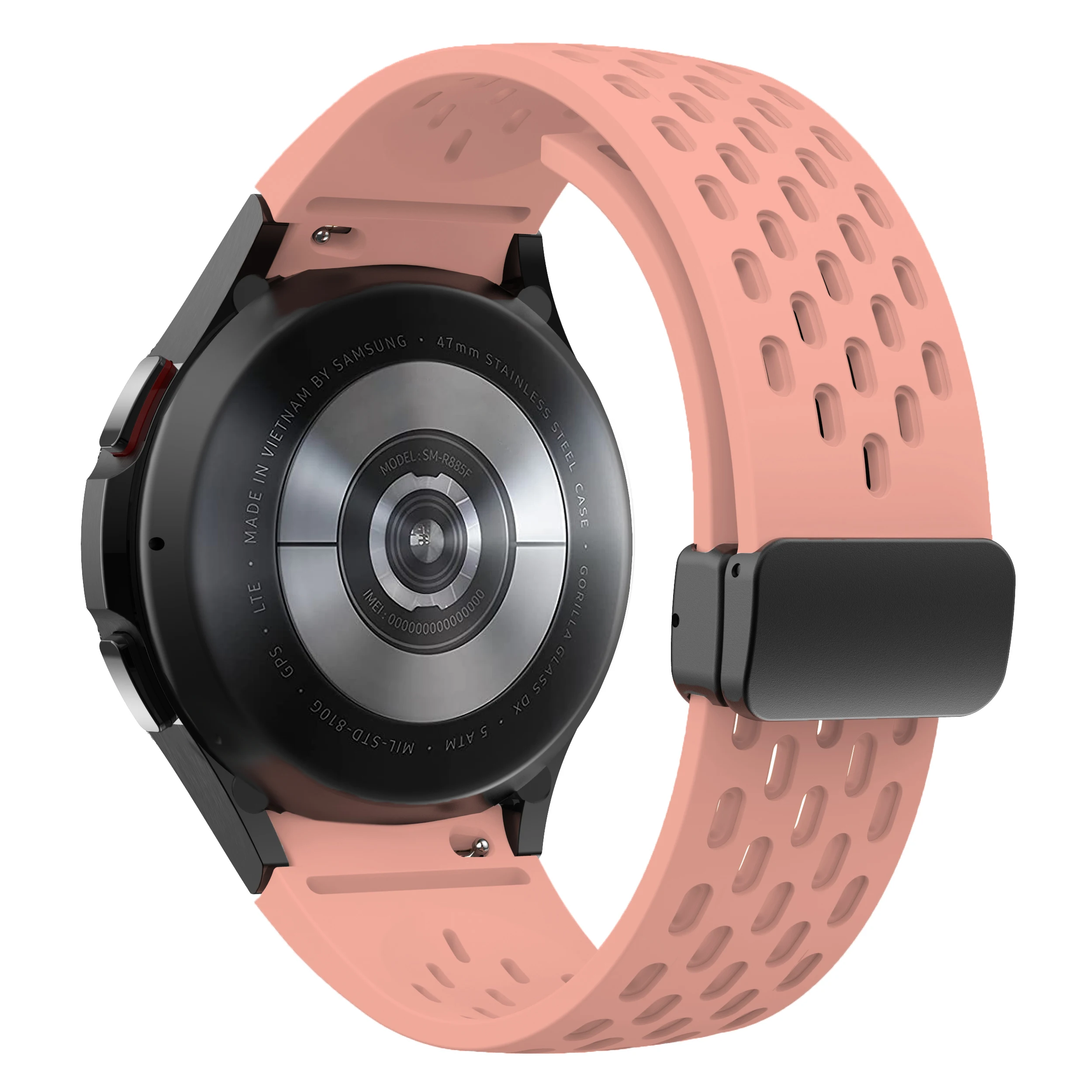 Silicone Strap for Samsung Galaxy Watch 7 6 5 4 40mm 44mm 5 Pro 45mm Magnetic Buckle Band 6 Classic 43mm 47mm No Gaps Bracelet