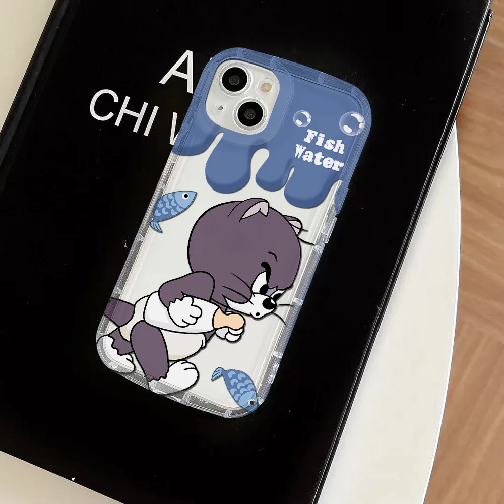 Sbf72fc0e1c134d0994e3e39f4c3f7fde7.webp Lovely Cartoon Clear Case for TomS JerryS IPhone 16 15 14 13 12 11 Pro Max 14 15 7 8 Plus X XR XS Max SE2020 Airbag Shockproof