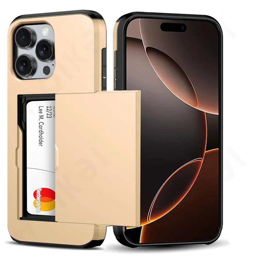 Sbf80d236e6d446bf86a0dff2bb256a49Q-6.webp Case For iPhone 17 16 15 14 13 12 11 Pro Max X XR XS 8 Plus Slim Dual Laye Heavy Duty Protective Hidden Card Slot Wallet Cover