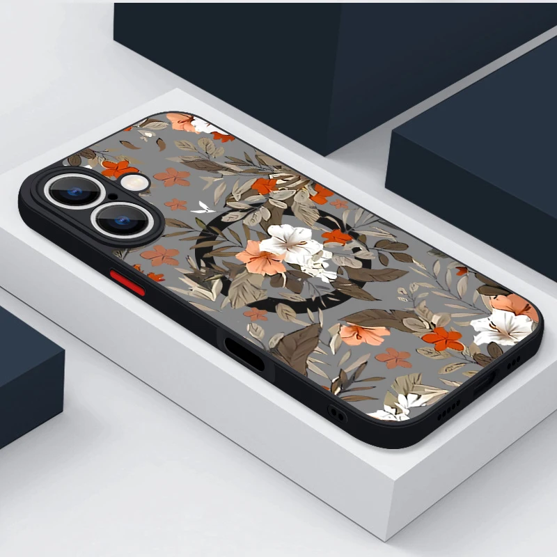 Sc02f9ce2820c4962b66b380a13059495k.webp Magnetic Colorful Flower Phone Case For iPhone 17 15 16 Pro Max 14 13 12 Pro Air 11 For Magsafe Wireless Charge Soft Edge Cover