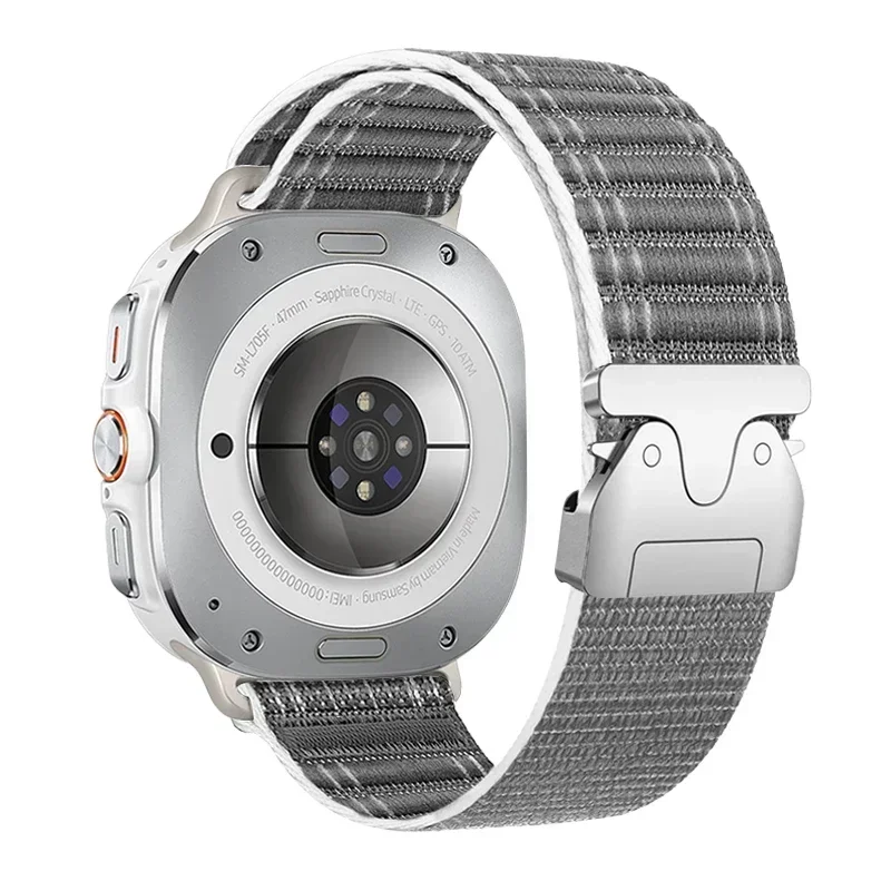 Sc1532d5205a4470e97d1c93a68101cccm.webp Nylon Sport Strap for Samsung Galaxy Watch Ultra 47mm Adjustable Bracelet Correas Wristband for Galaxy Watch 7 Ultra Band Correa