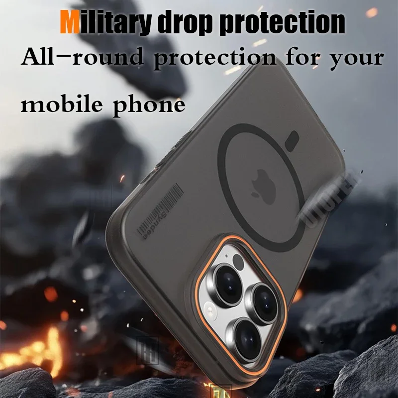 Sc1692f3a6e454797b1705f82027cc258u.webp New Ultra Thin Matte Magnetic Mobile Phone Case For iPhone 16 15 14 13 12 11 Pro Max Plus Translucent Hard PC Shockproof Cover