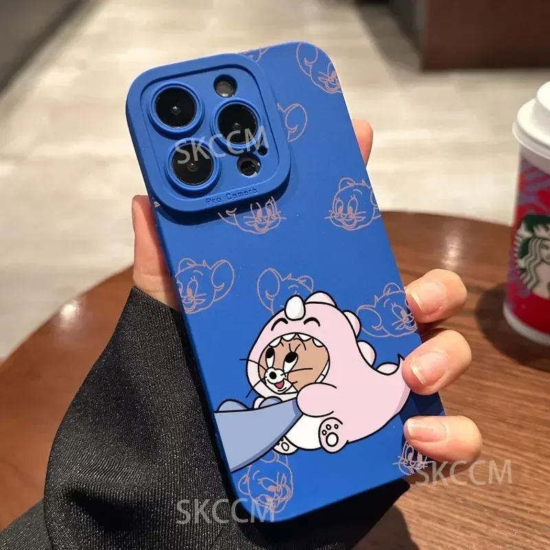 Sc246f8740d8e4a85bd28082a1d2dd98cy-2.webp Cartoon Tom and Jerry Couple Phone Case For iPhone 16 11 12 13 14 15 Pro Max Mini Plus XS X XR Max 7 8 SE Shockproof Back Cover