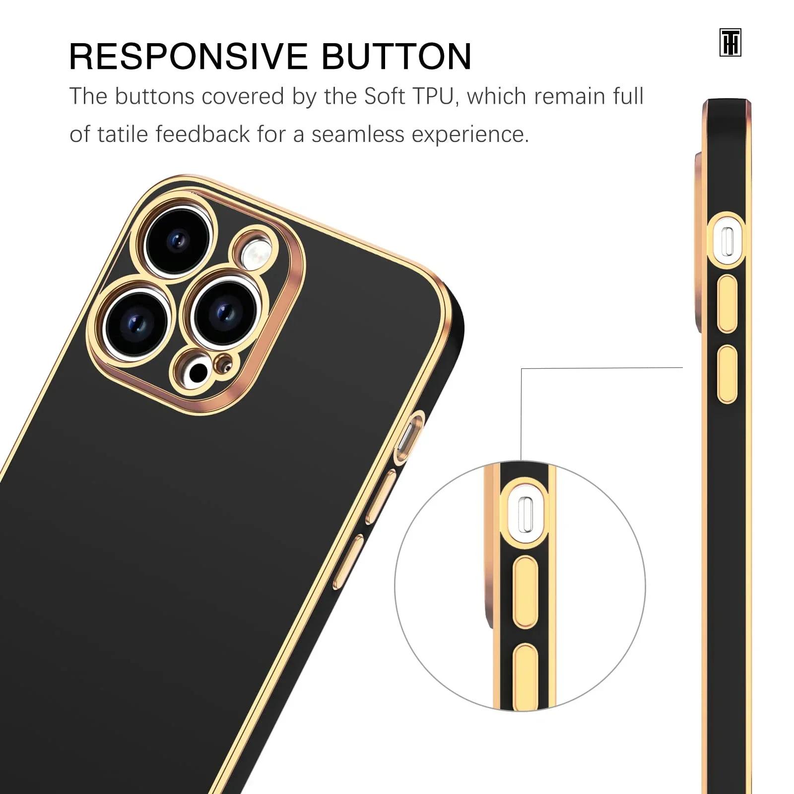 Sc263a1fcb4a94dbb98c63bf5d4e20e07n-3.webp Luxury Solid Color Silicone Soft Case iPhone 16 15 14 11 12 13 Pro Max Mini 16 Plus Plating Glossy Shockproof Protect Cover