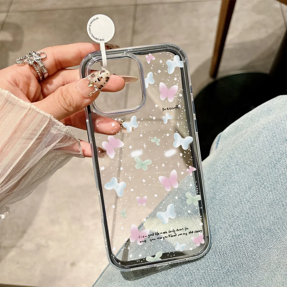 Sc3a0ef6a02344adfb254561003b150a2O.webp 2 in 1 Candy Color Phone Case For iPhone 11 16 17 Pro Max 13 15 14 12 17 Air 17promax Soft TPU Transparent Flower Funda Cover