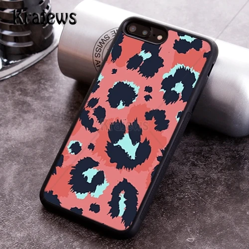 Krajews Colorful Leopard Texture Phone Case For iPhone 17 Air 16 15 14 11 12 13 Pro MAX Plus cover shell coque