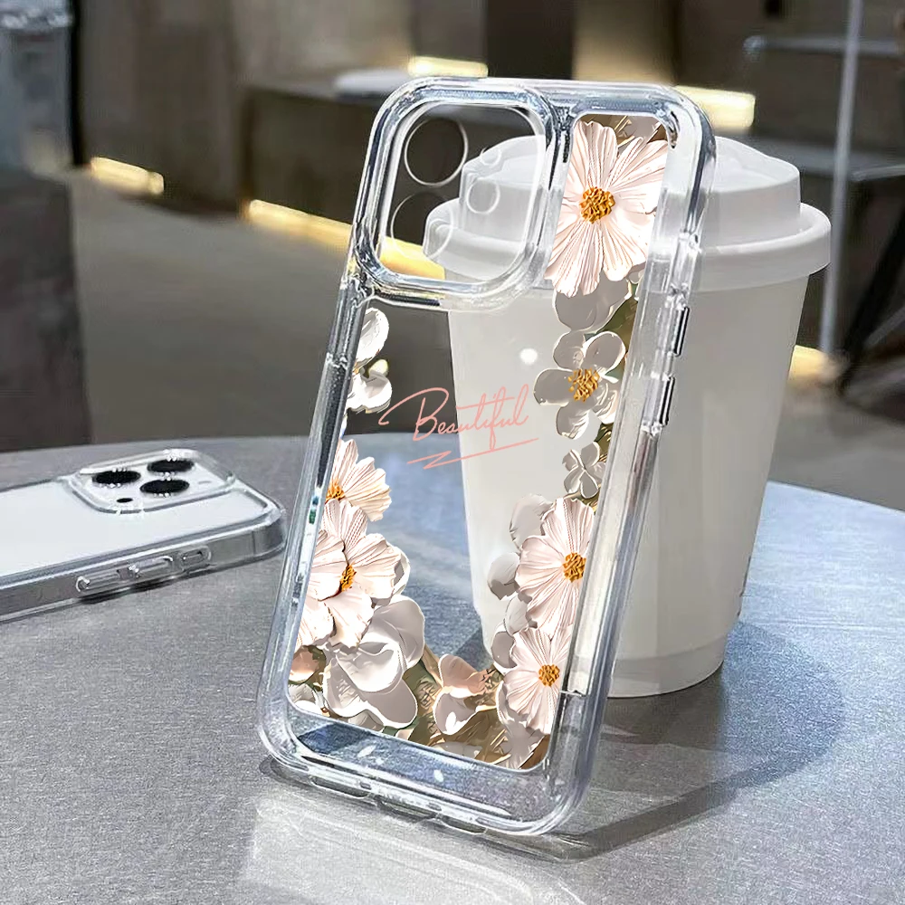 Sc43ecc9e038e4dabb82a9d9c36917f435.webp Rose Flower Phone Case For iPhone 16 Pro Case iPhone 17 11 13 15 12 14 Pro Max 16E XR XS 7 8 Plus SE Soft Shockproof Clear Cover