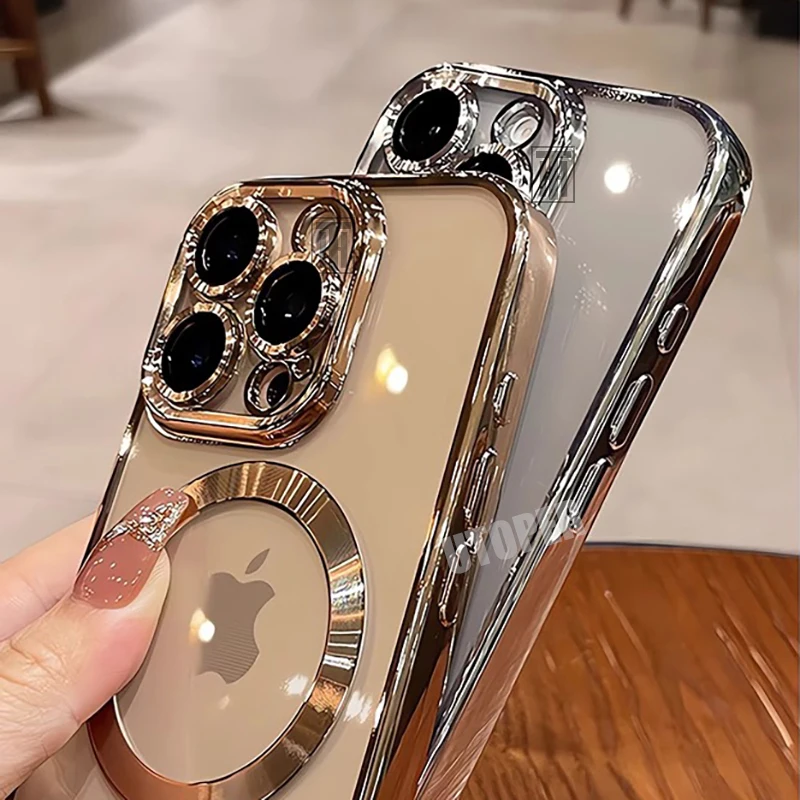 Sc5c3b7d3fc5a4d8e9aa4a80bc91b3e79y-3.webp Official Desert Gold Phone Case For iPhone 17 Air 16 15 14 13 12 11 Pro Max Plus Clear Magsafe Magnetic Lens Protect Soft Cover