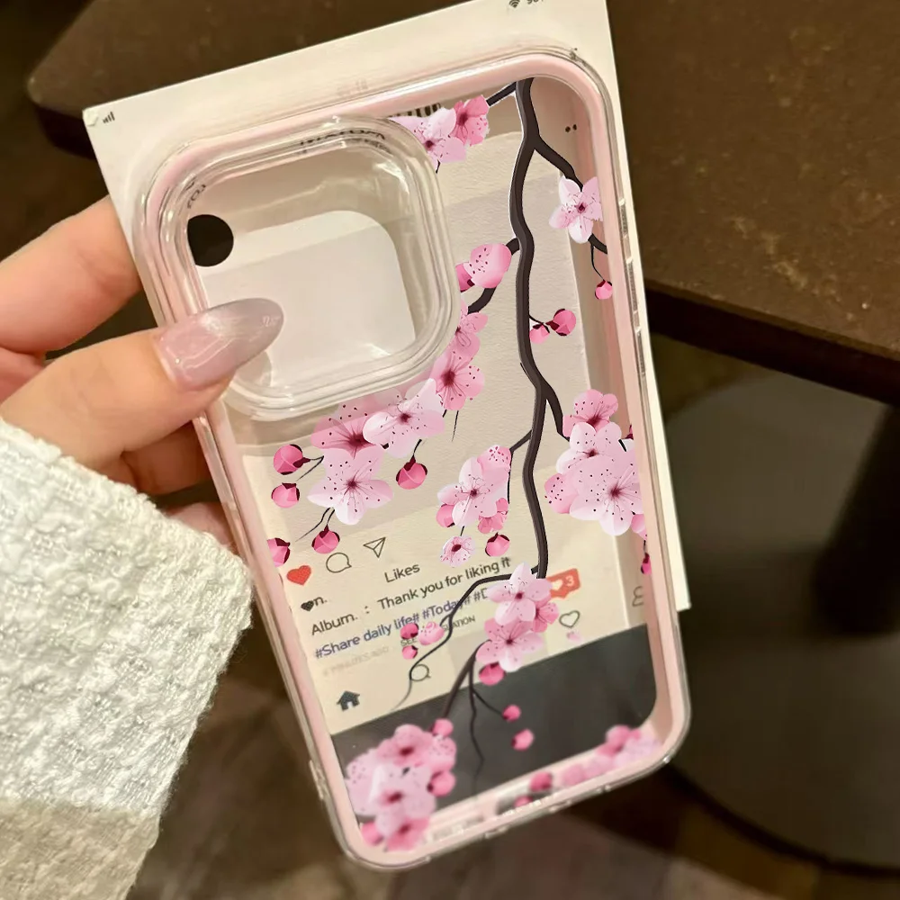 Scab22dbaf3f3474d9d0eb891bb5bd08b3.webp 2 in 1 Candy Color Phone Case For iPhone 11 16 17 Pro Max 13 15 14 12 17 Air 17promax Soft TPU Transparent Flower Funda Cover