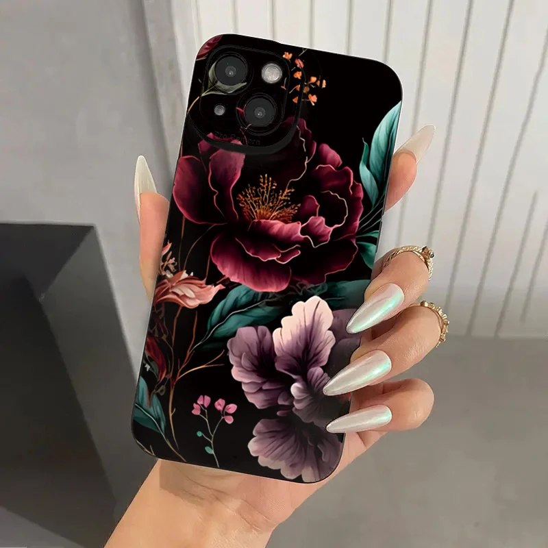 Sccd27f5c589b4cf48c4306084c1648a8M.webp Vintage Floral Pattern Soft TPU Protective Phone Case for iPhone 17 16 Pro Max 15 14 13 12 11 7 8 16 Plus 16E 17 Air Cases Cover