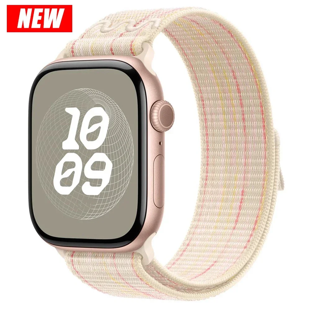 Nylon Sport Strap for Apple Watch Band 49mm for Loop Bracelet iWatch S10 9 8 7 6 5 4 3 se2 Ultra 2 46mm 45mm 44mm 41mm 42mm