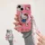 Cute Kitty Cartoon Cat Magnetic Grip Holder Magsafe Wireless Charge Chain Case For iPhone 17 Air 16 15 12 Pro Max 14 Plus 13 Mini