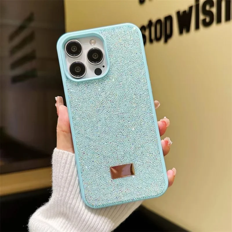 Luxury Rhinestone Diamond Phone Case For iPhone 11 12 13 14 15 16 17 Pro Max 16 Plus The Shiny Diamond Shockproof Protecti Cover