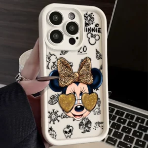 Scf2af2340f884bd3b1ed96121901d7e3k-2.webp Mini Mouse For iPhone 16 15 14 13 12 11 Pro Max XS Max X XR 7 8 Plus 6S 5S Liquid Eye Ladder Phone Case Christmas Gift