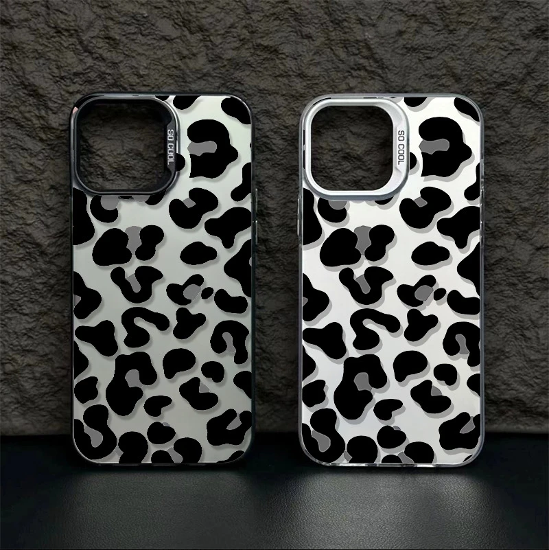 Sd0198228292e4062975acbbda23a37612-1.webp Black Leopard Pattern Phone Case For iPhone 17 Cases iPhone 16 Pro Max 11 13 12 14 15 7 8 Plus 16E XS XR Anti-Fall Frosted Cover