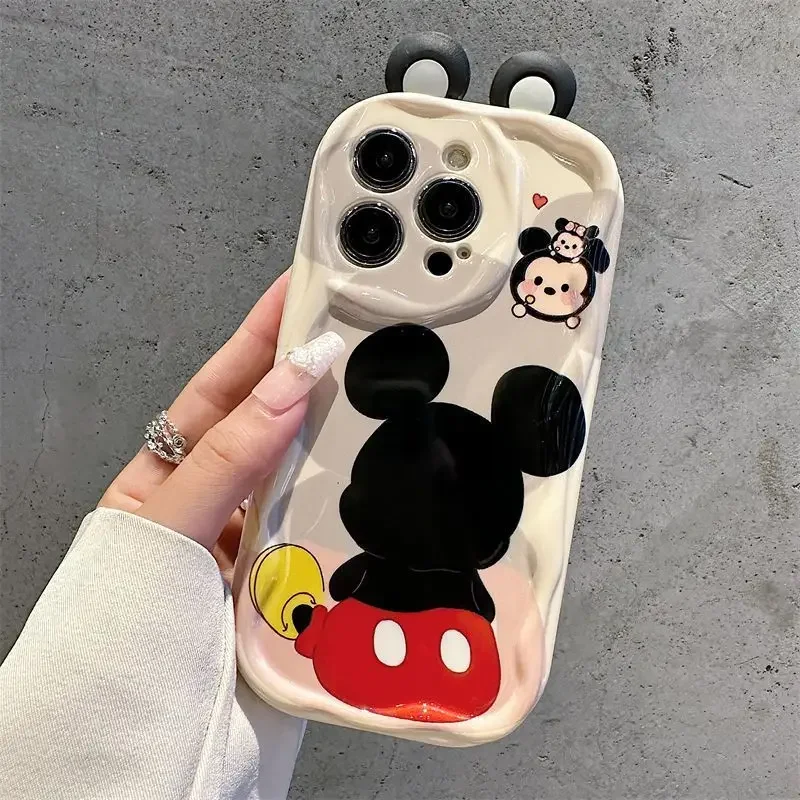 Sd01aa088ac1c4e30a8c060d00e3157d0t.webp 3D Ears Miki Winni Mini Mouse Case For iPhone 11 15 14 16 Pro Max 12 13 Mini 6 7 8 Plus cover 3D Cute