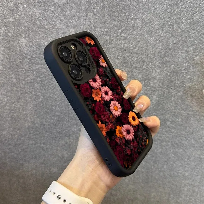 Sd087af6d82d14abb9d6b401111aa9410R.webp Vintage Rose Art Flowers Phone Case For iPhone 11 12 13 14 15 16 Plus 17 Pro Max 17 Air Shockproof Soft Phone Cover