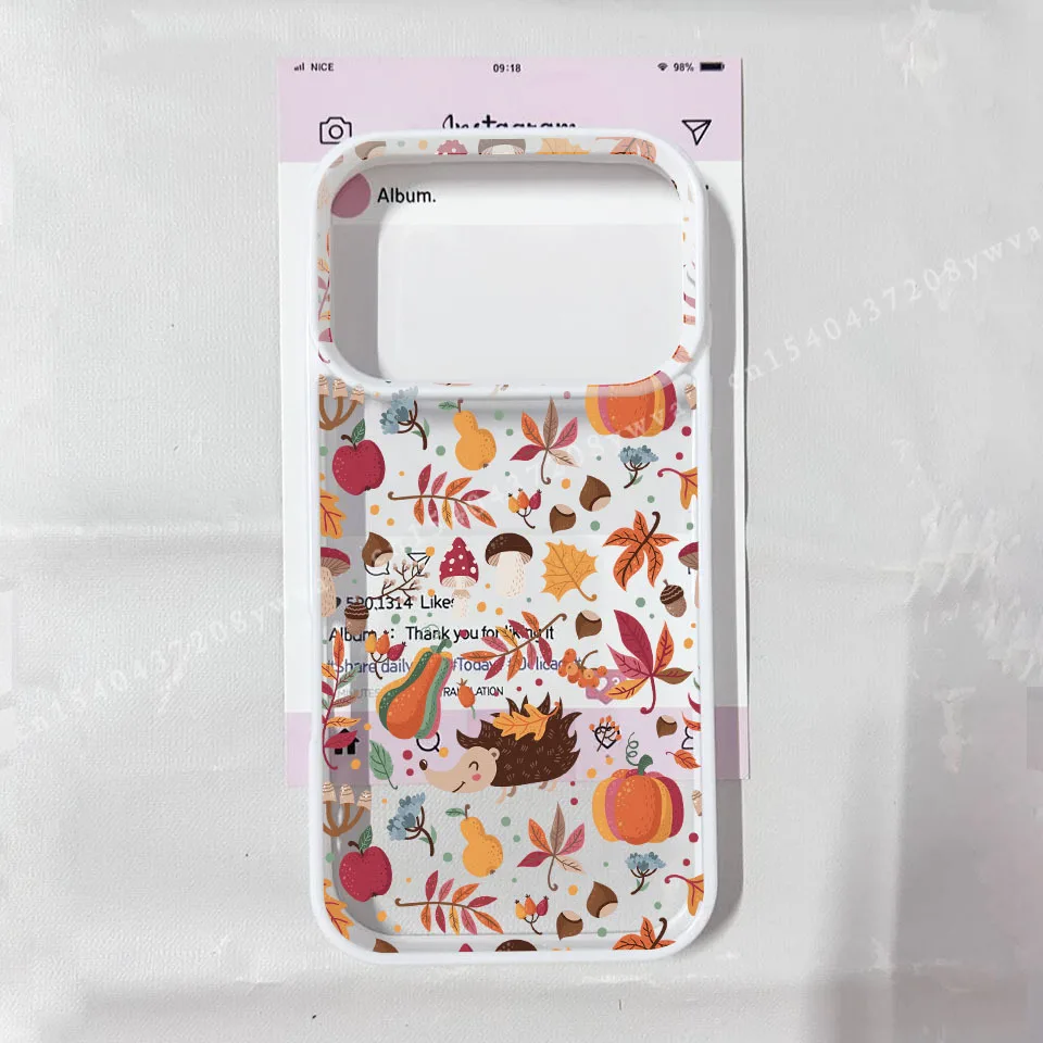 Halloween Coffee Pumpkin Fallen Leaves Phone Case For iPhone 17Air 17 Pro Max 17Pro Transaprent Hard Cover For iPhone 17 Cases