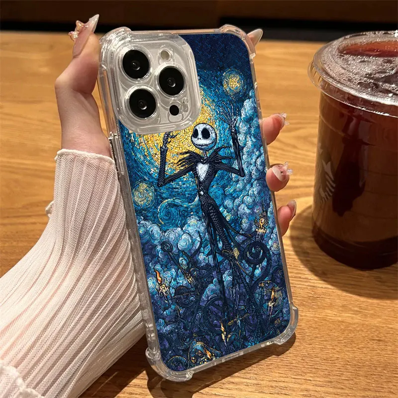 Sd17fad4c22e54ff69d1328bacdcbadc16.webp Halloween Jack Sally Skellington Phone Case Clear For iPhone 17 16 14 15 11 12 13 Pro Max 16E 15 16 Plus 17 Air Shockproof Cover