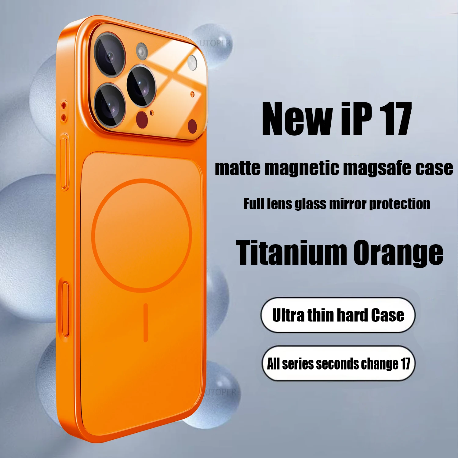 Sd200cd57b9e2417ba33f8176d615a193V.webp Luxury Large Frame Glass Lens Protect New Phone Case for iPhone 17 Air 16 15 14 13 Pro Max 17 Pro Magsafe Magnetic PC Hard Cover